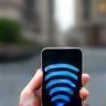 Smartphone showing strong mobile data signal